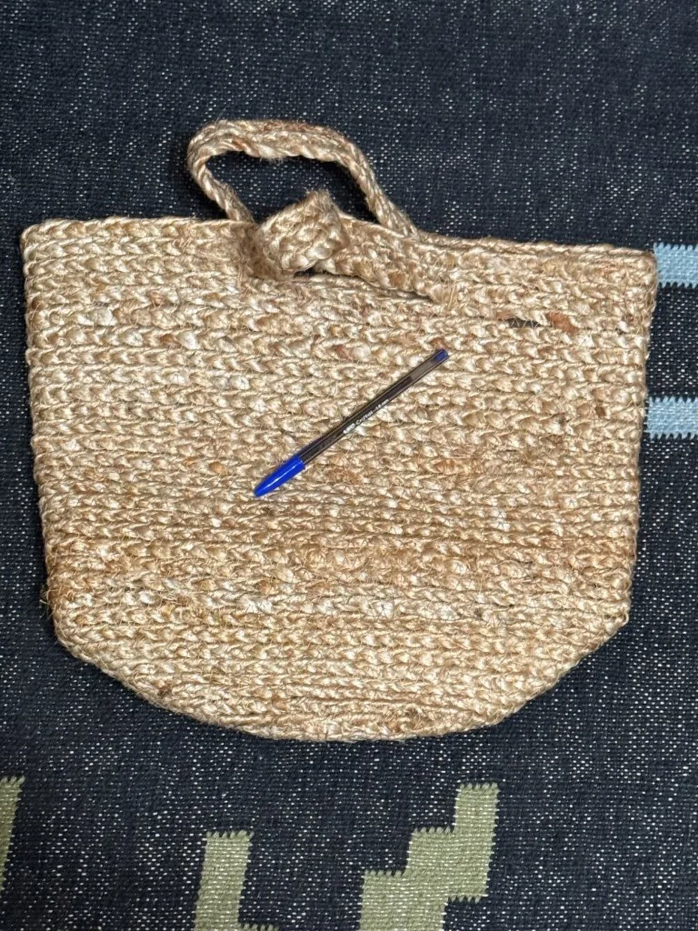 Ikea Tolkning Jute Natural Fibers Basket Tote, 705.126.48